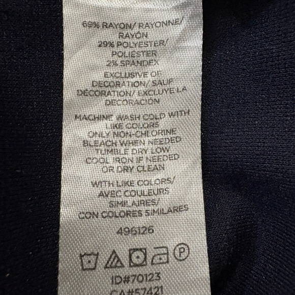 LOFT Black Sleeveless T-shirt Dress with Eyelet Detail at Shoulder. Fabric Belt. - Picture 5 of 11